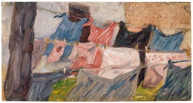 Franz Marc - Flatternde Wäsche im Wind - 1906, © Tölzer Land Tourismus Franz Marc - Flatternde Wäsche im Wind - 1906, © Tölzer Land Tourismus