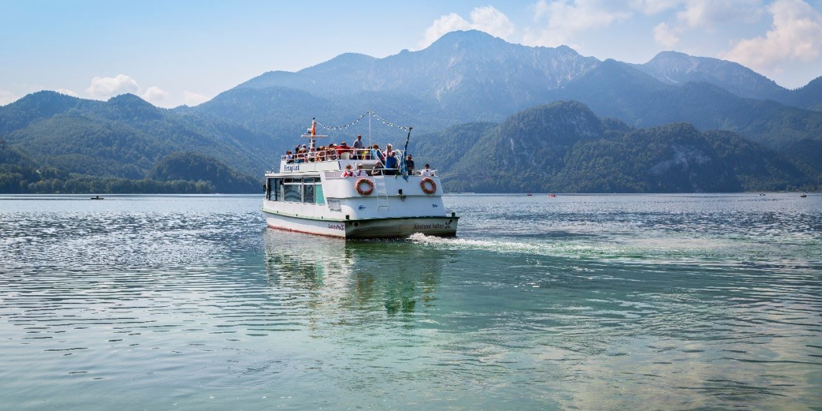 Rundfahrt auf dem Kochelsee, © Tourist Information Kochel a. See Rundfahrt auf dem Kochelsee, © Tourist Information Kochel a. See