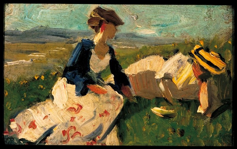 Franz Marc - Zwei Frauen am Berg - 1906, &copy; T&ouml;lzer Land Tourismus
