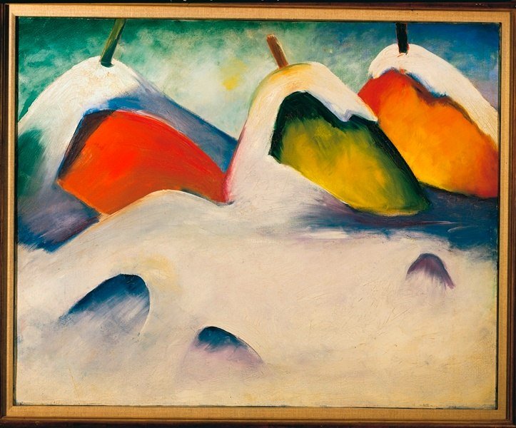 Franz Marc - Hocken im Schnee - 1911, &copy; T&ouml;lzer Land Tourismus